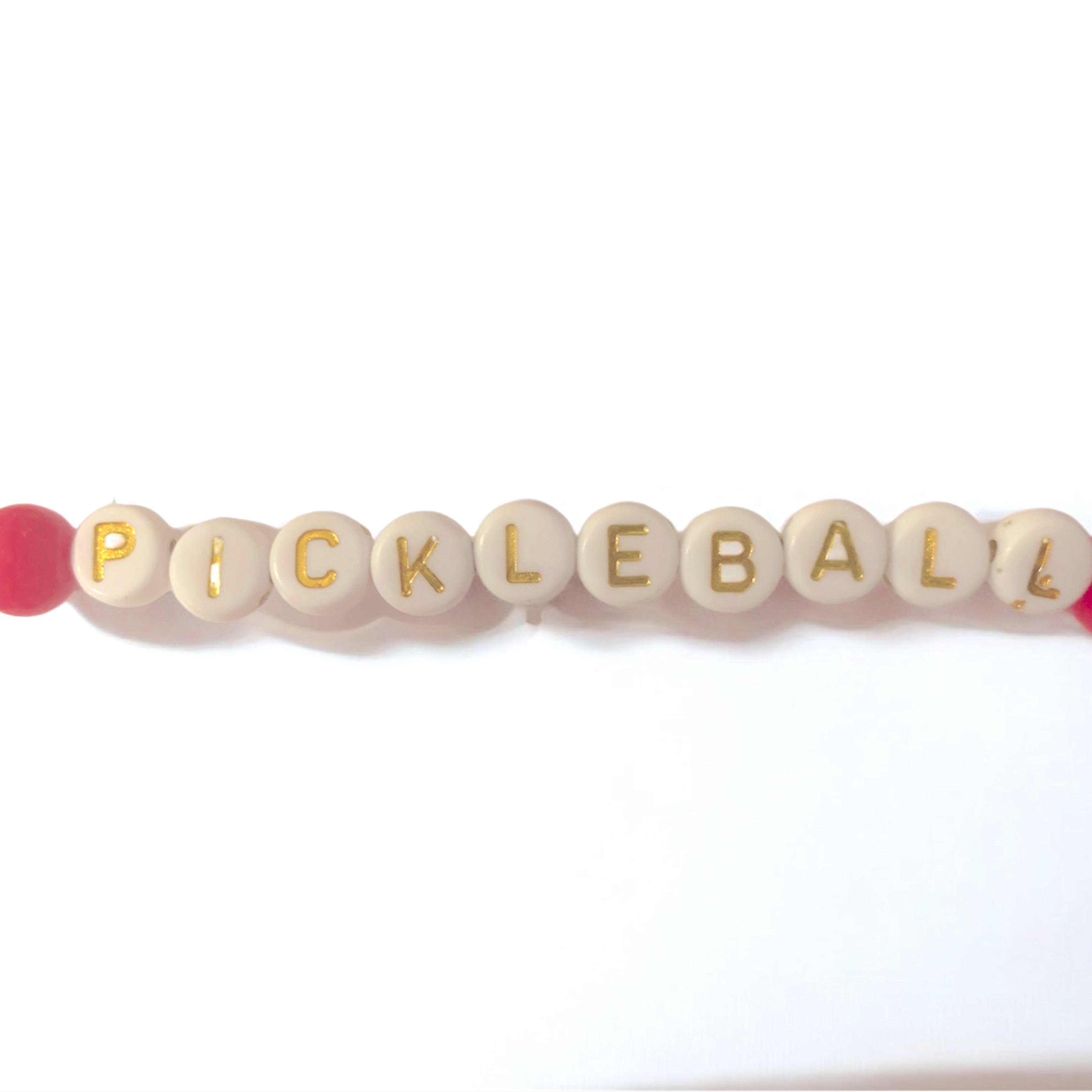 Cute Pickleball Bracelet Beaded Trendy Paddle Ball New Hand Made Adjustable